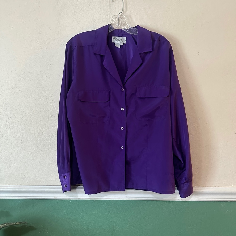Elegant Purple Women's Blouse